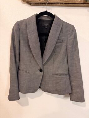 Talbots Gray Notch-Lapel Women's Blazer